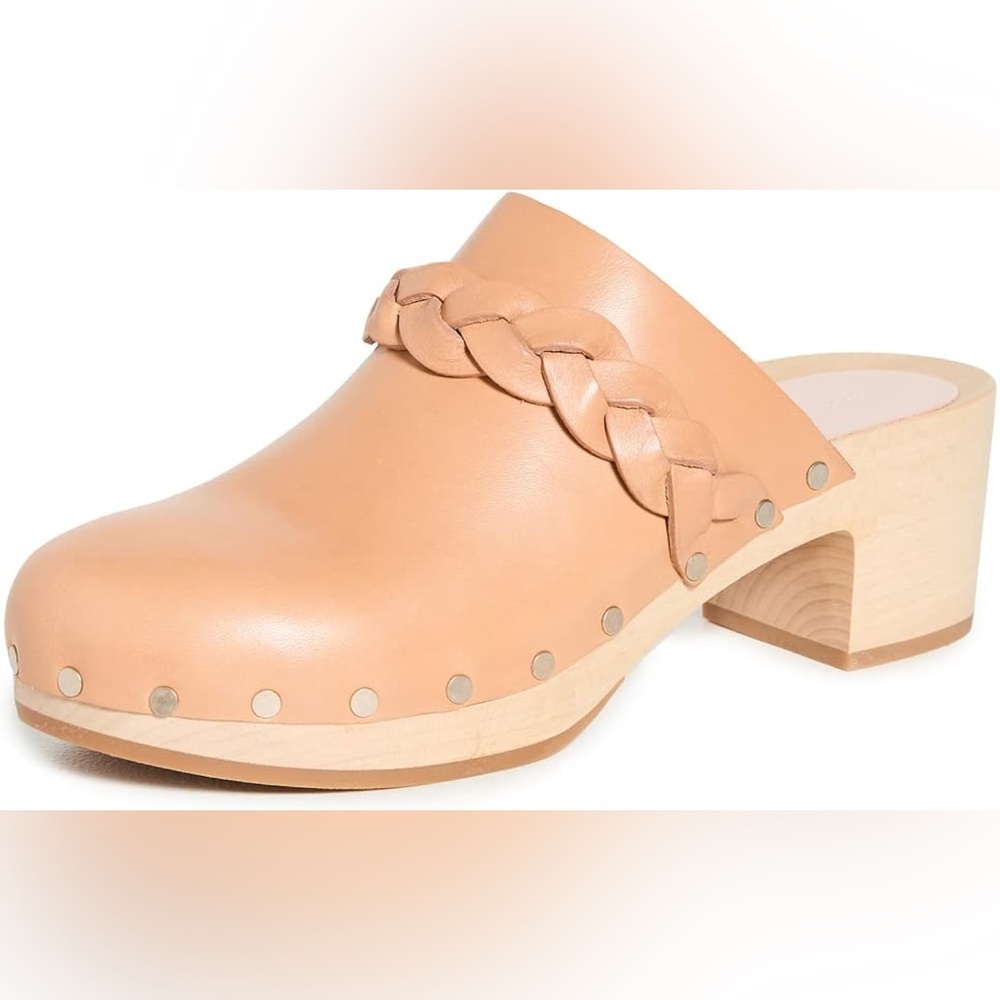 Loeffler Randall Lupa Mid Heel Leather Clog - Picture 4 of 9